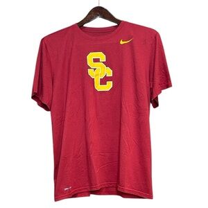 Nike Dri-Fit Red USC Men's Short Sleeve Tee